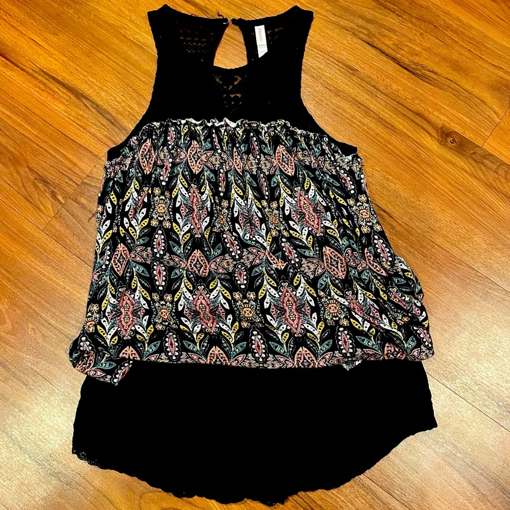 women’s shirt and black shorts